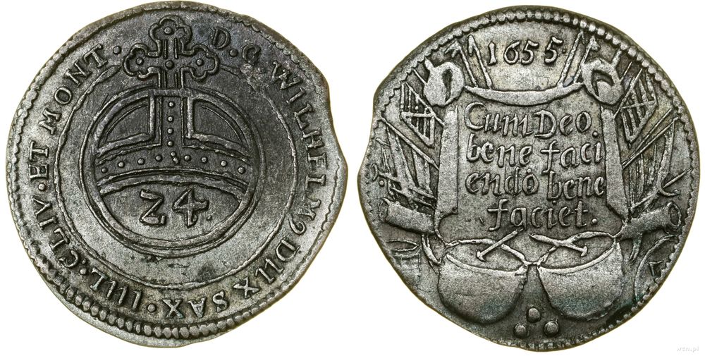 Niemcy, grosz (1/24 talara), 1655