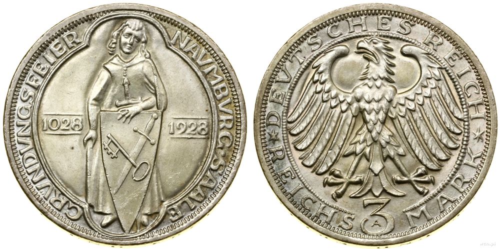 Niemcy, 3 marki, 1928 A