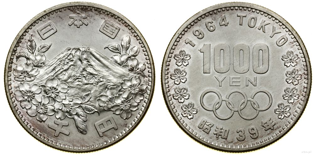 Japonia, 1.000 jenów, 39 rok (1964)