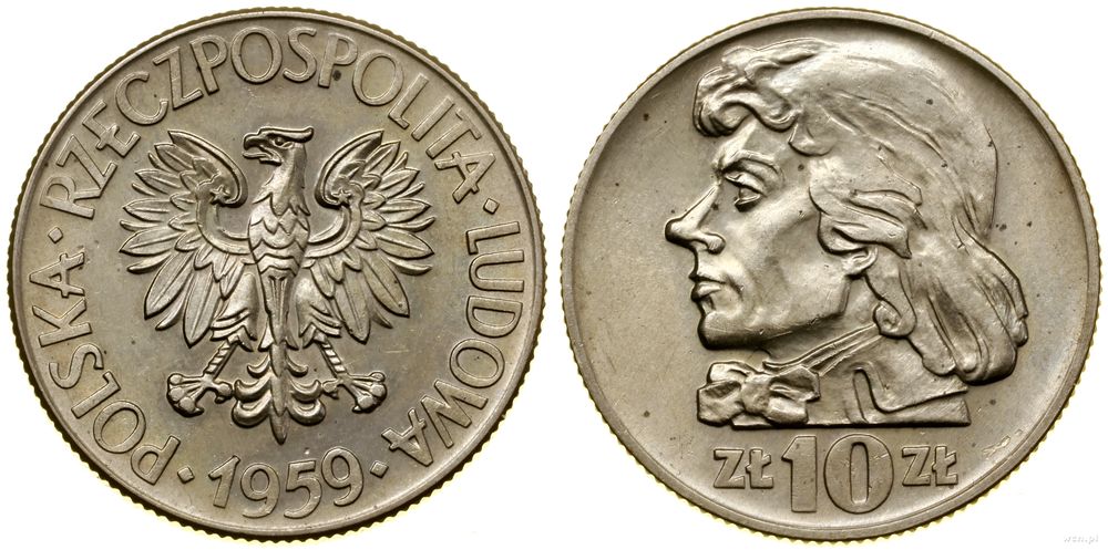 Polska, 10 złotych, 1959