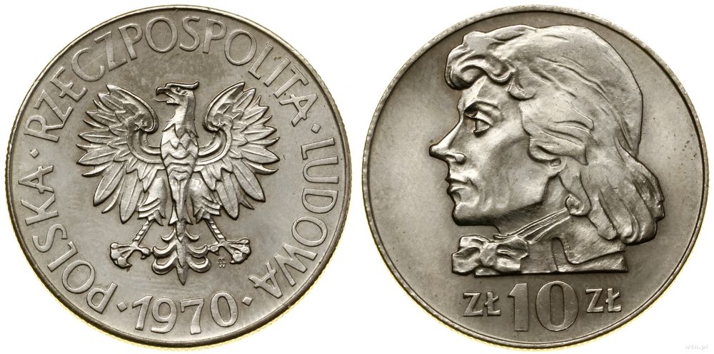 Polska, 10 złotych, 1970
