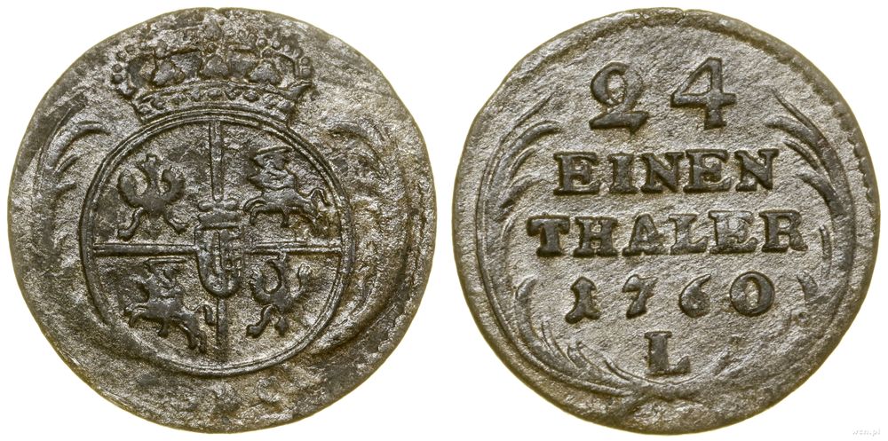 Polska, grosz (1/24 talara), 1760 LDC-L