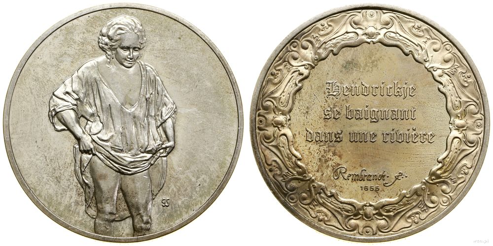 Francja, medal z serii Dzieła Rembrandta