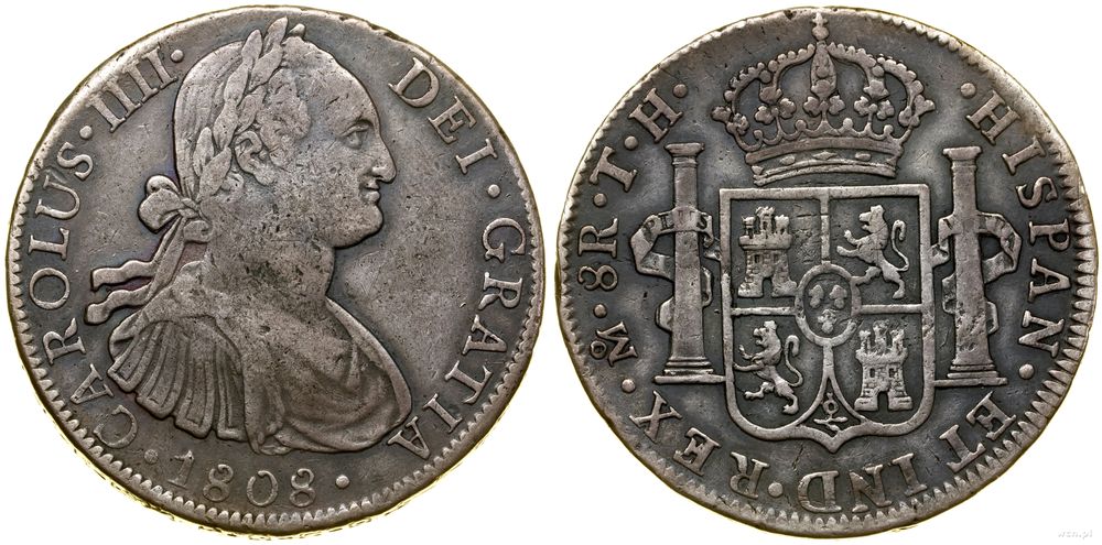 Meksyk, 8 reali, 1808 TH