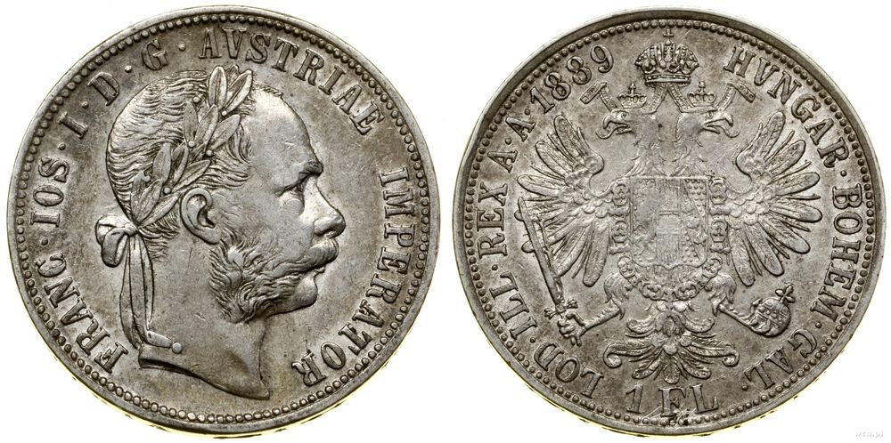Austria, floren, 1889
