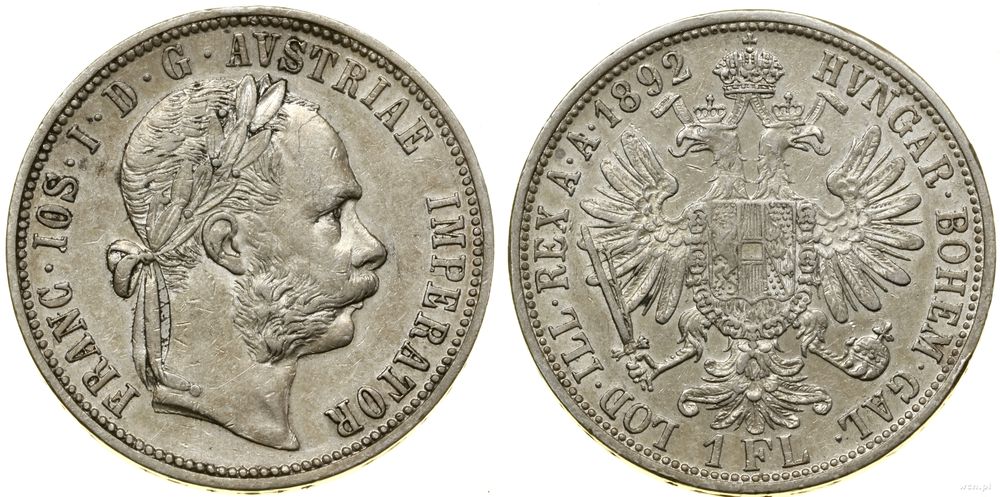 Austria, floren, 1892