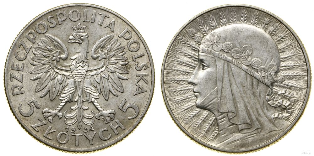 Polska, 5 złotych, 1934