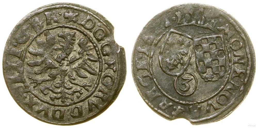 Śląsk, 3 krajcary kiperowe, 1622