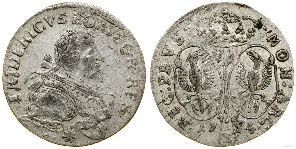 Niemcy, szóstak, 1754 E