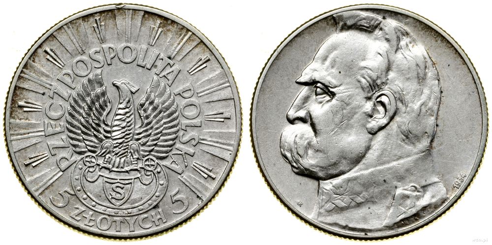 Polska, 5 złotych, 1934 S