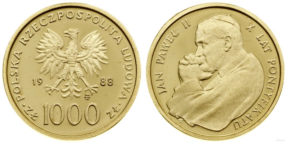 Polska, 1.000 złotych, 1988