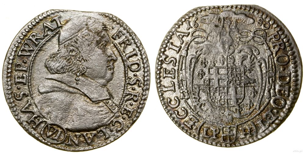 Śląsk, 6 krajcarów, 1680 LPH