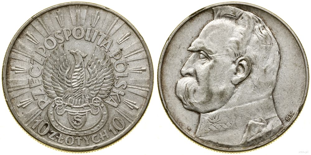 Polska, 10 złotych, 1934 S