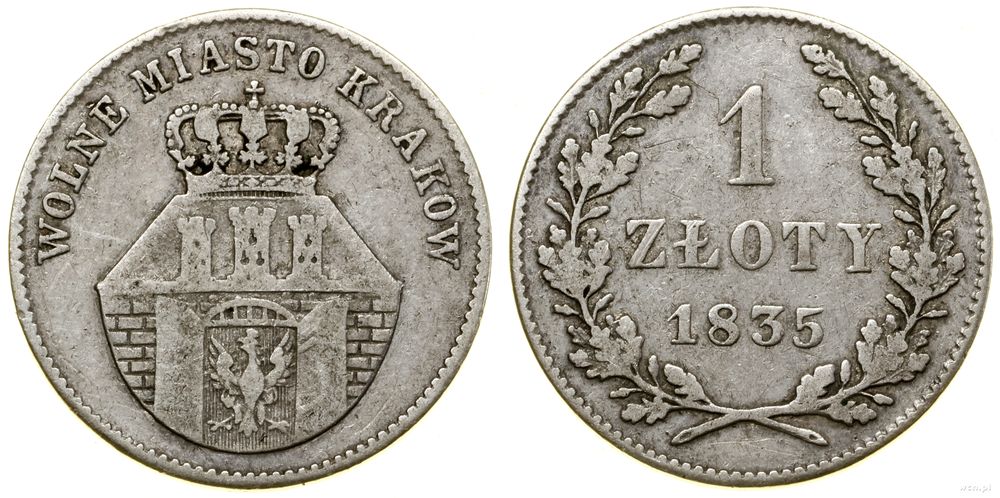 Polska, 1 złoty, 1835