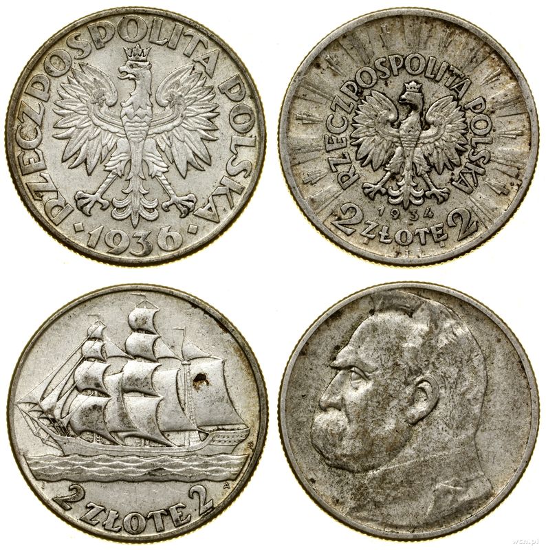 Polska, zestaw 2 x 2 złote