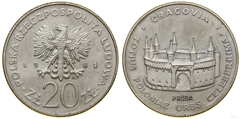 Polska, 20 złotych, 1981