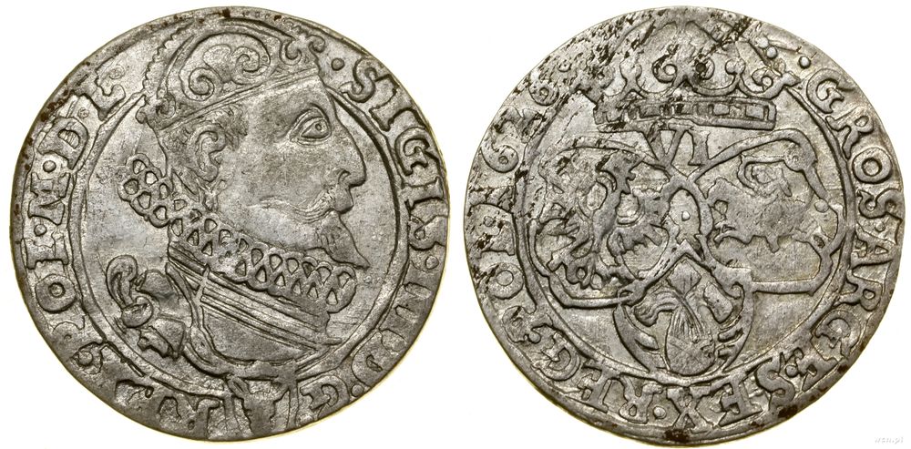 Polska, szóstak, 1626
