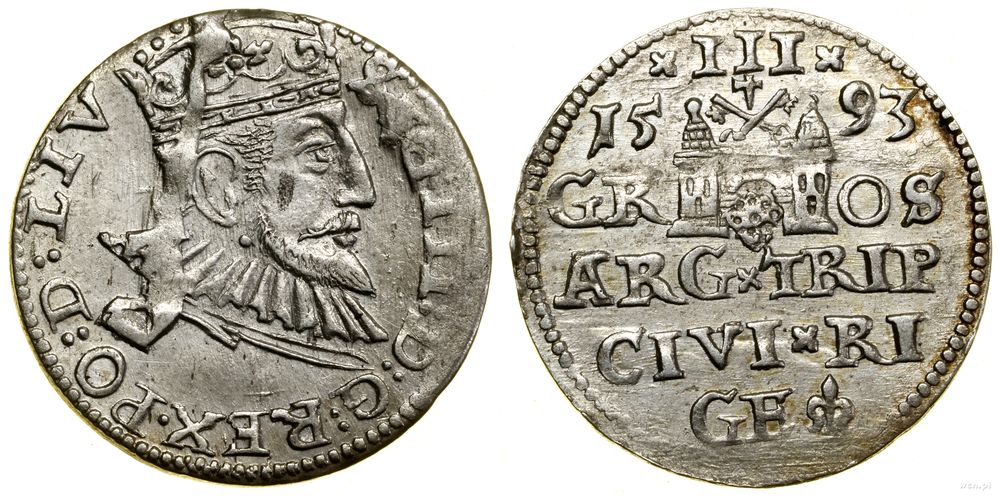 Polska, trojak, 1593