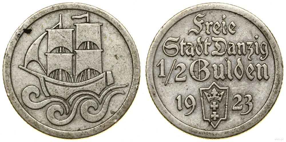 Polska, 1/2 guldena, 1923