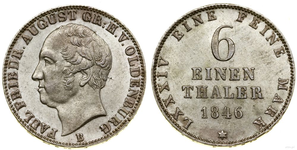 Niemcy, 1/6 talara, 1846