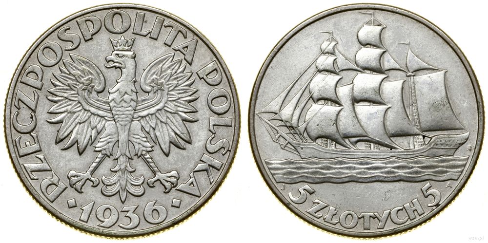 Polska, 5 złotych, 1936