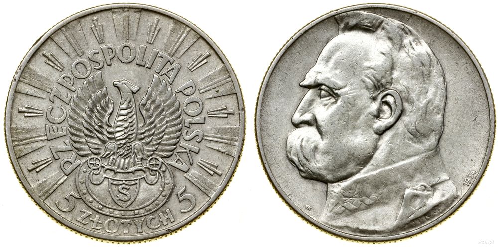 Polska, 5 złotych, 1934 S