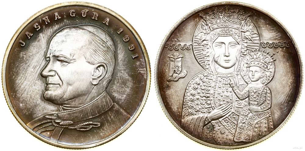 Polska, medal - Jasna Góra, 1991