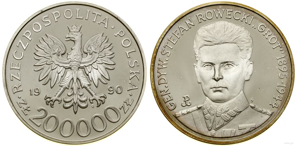 Polska, 200.000 złotych, 1990