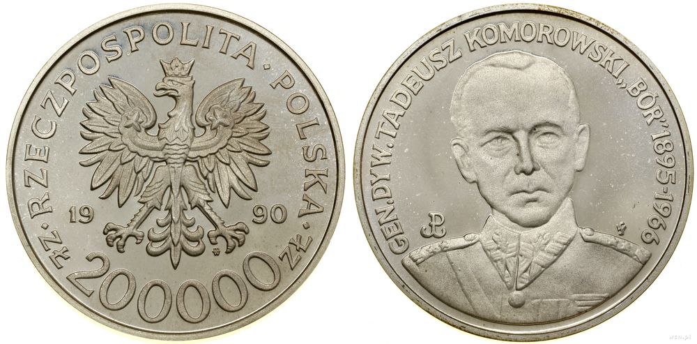Polska, 200.000 złotych, 1990