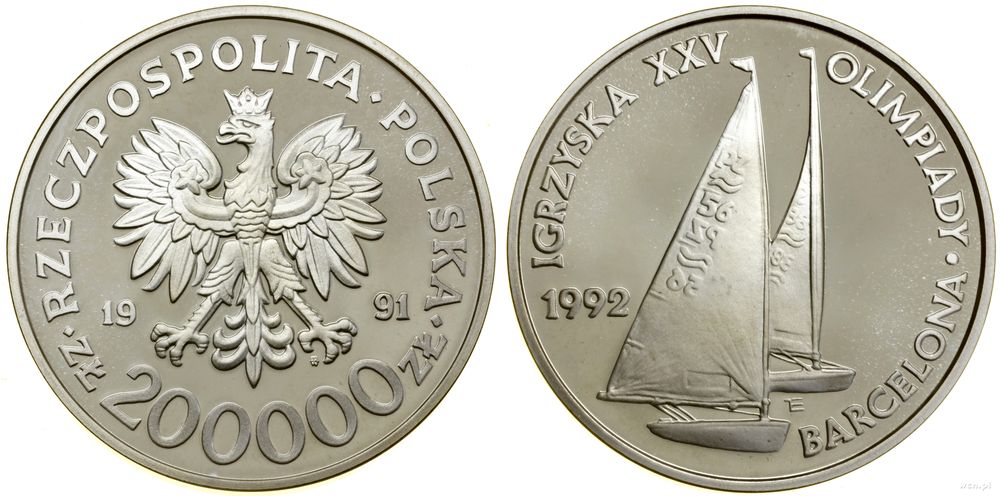 Polska, 200.000 złotych, 1991