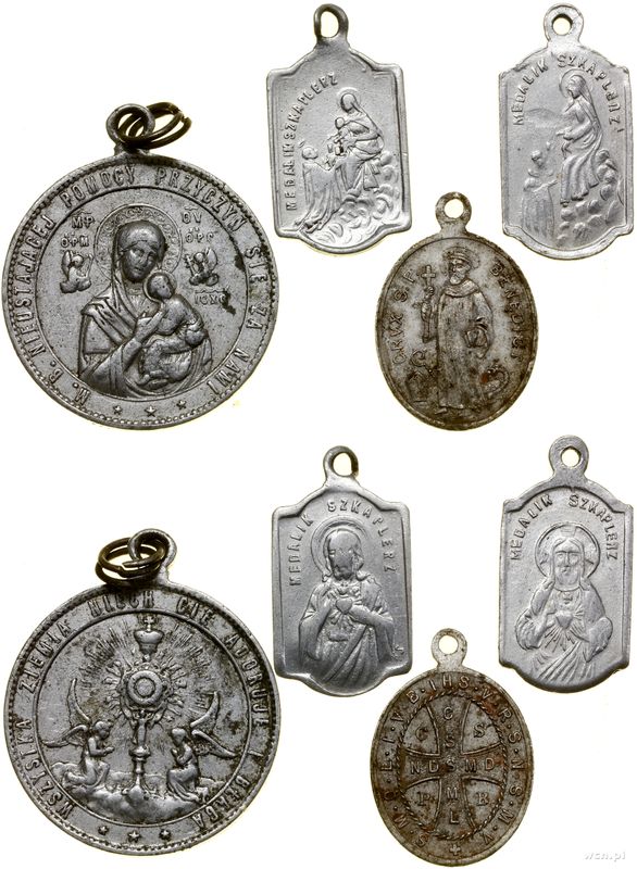 Dewocjonalia, medaliki o tematyce religijnej, (XX wiek)