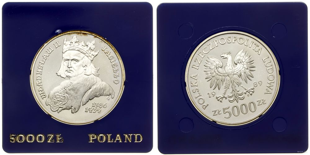 Polska, 5.000 złotych, 1989