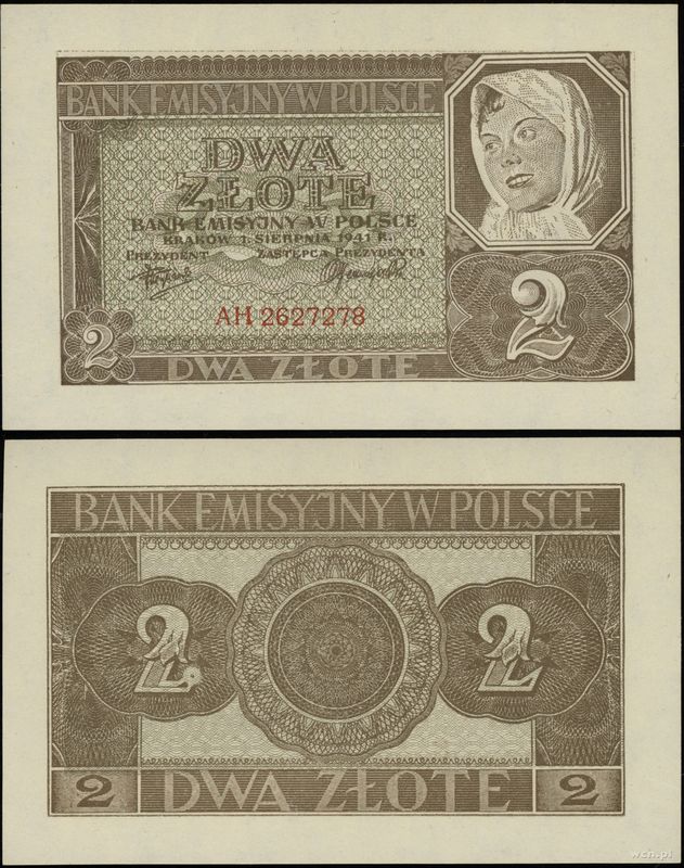 Polska, 2 złote, 1.08.1941