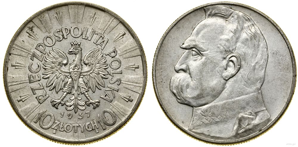 Polska, 10 złotych, 1937