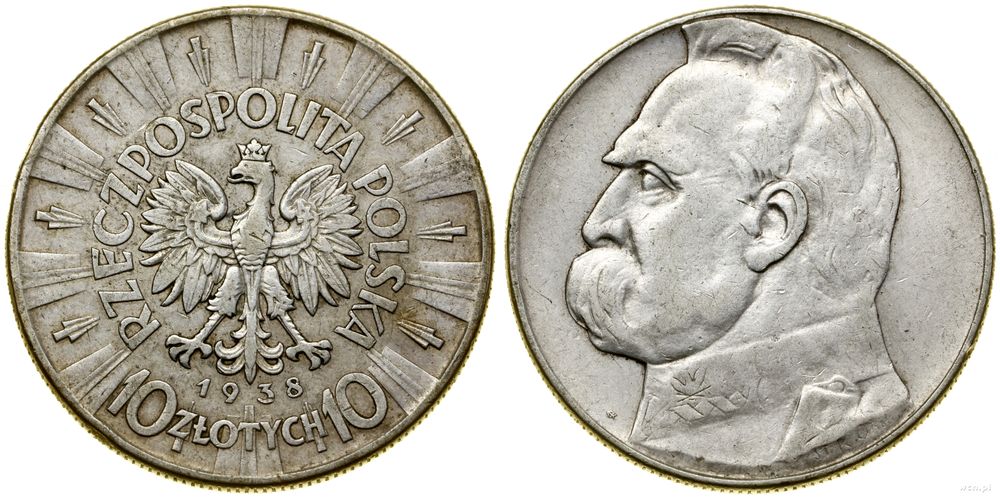 Polska, 10 złotych, 1938