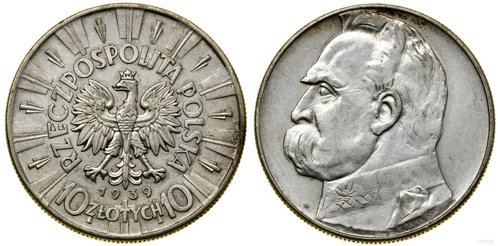 Polska, 10 złotych, 1939