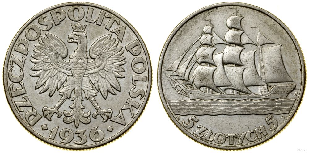 Polska, 5 złotych, 1936