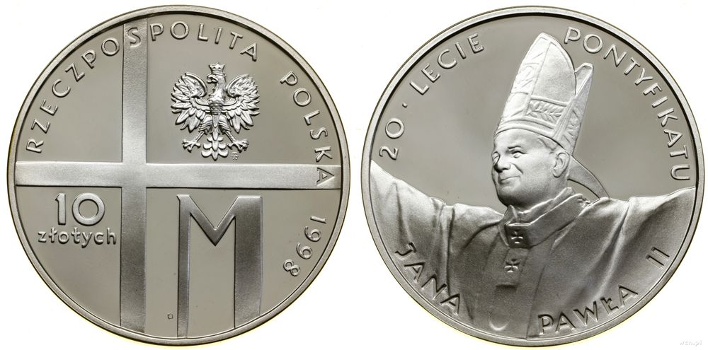 Polska, 10 złotych, 1998