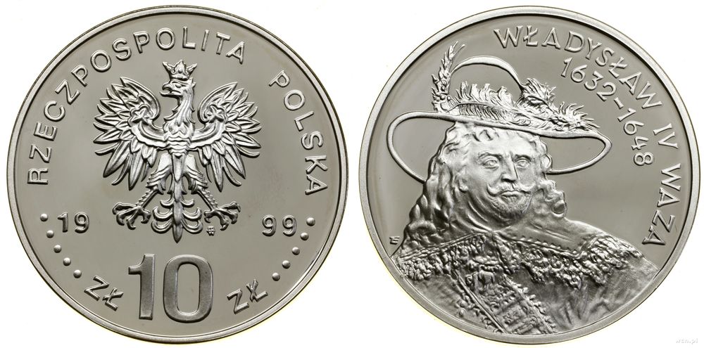 Polska, 10 złotych, 1999