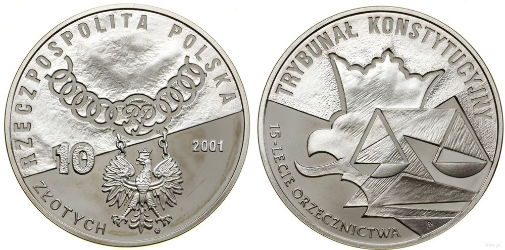 Polska, 10 złotych, 2001