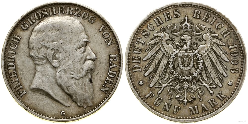 Niemcy, 5 marek, 1903 G