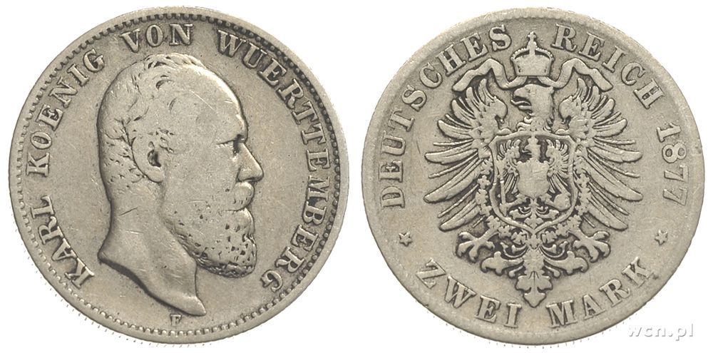 Niemcy, 2 marki, 1877/F