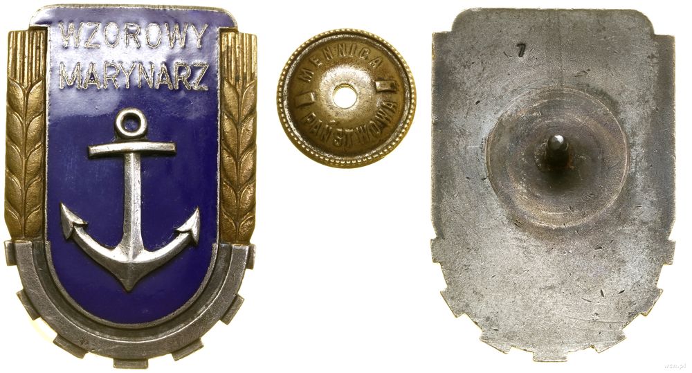 Polska, Wzorowy marynarz wz. 1951 + legitymacja