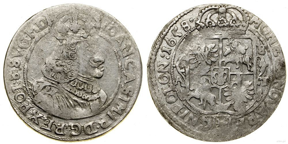 Polska, ort, 1658