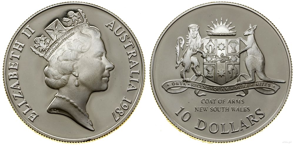 Australia, 10 dolarów, 1987