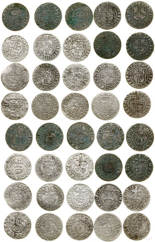 Polska, zestaw 20 półtoraków, 1620–1625