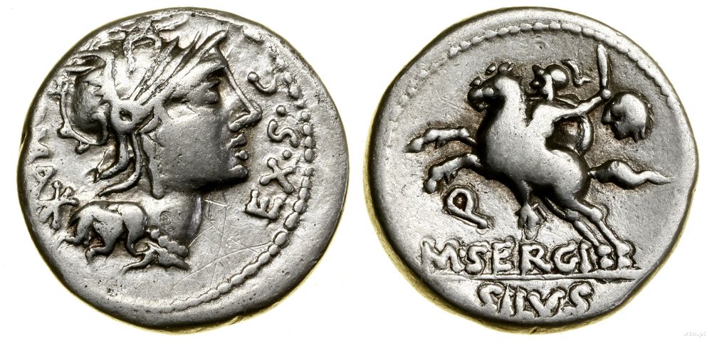 Republika Rzymska, denar, (116–115 pne)