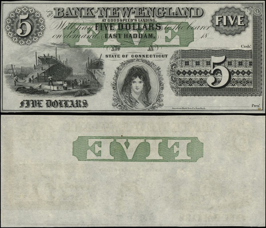 Stany Zjednoczone Ameryki (USA), 5 dolarów, 18...(lata 60')