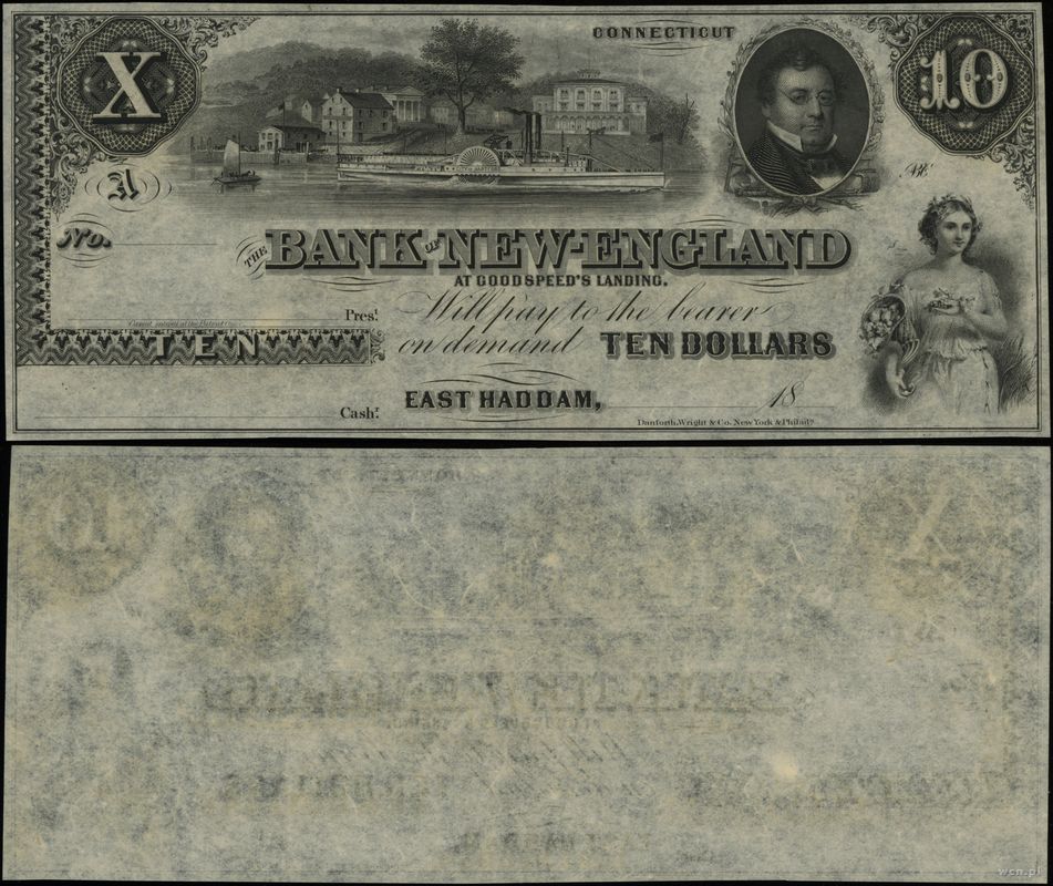 Stany Zjednoczone Ameryki (USA), 10 dolarów, 18...(lata 60')