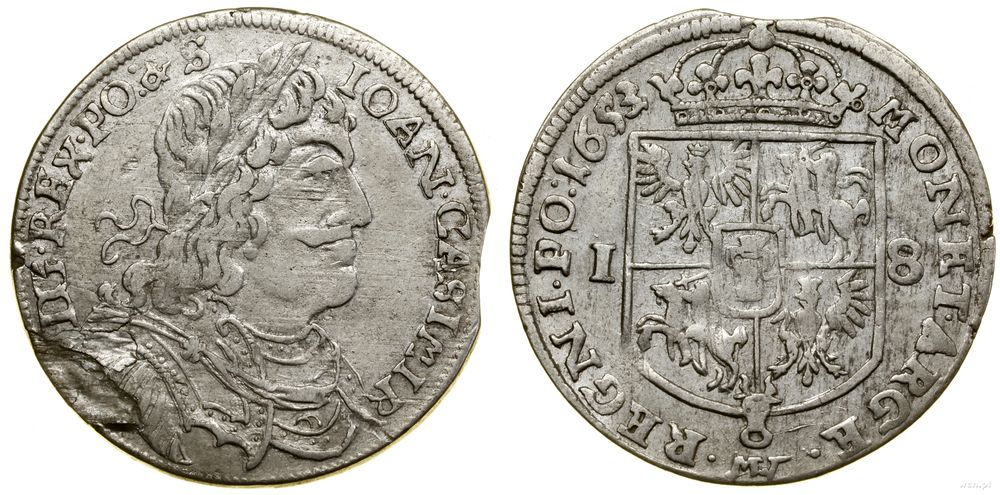 Polska, ort, 1653